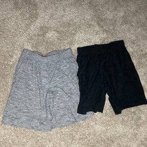 2 Old Navy Active Shorts Gray and Black size Medium (Boy)